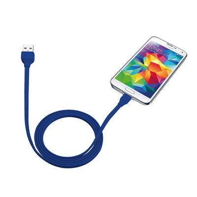 Trust - Flat Micro-USB Cable 1m / Blue