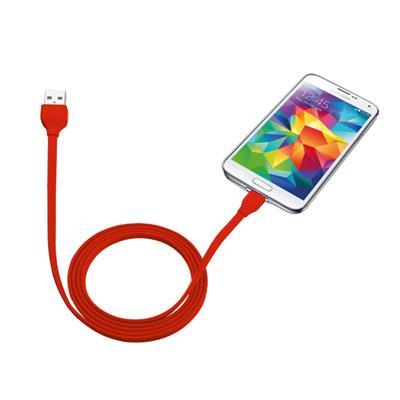 Trust - Flat Micro-USB Cable 1m / Red