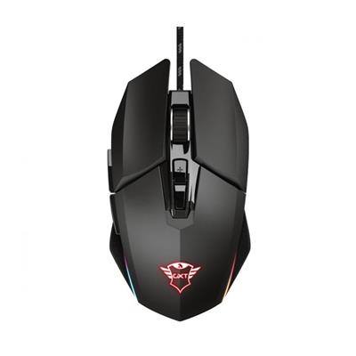Mouse Gaming Trust Gav GXT 101 - 4800 DPI - Negro- USB
