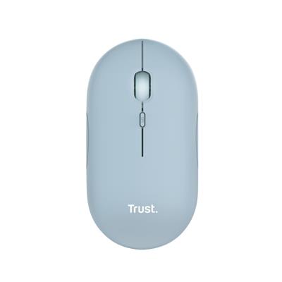 Mouse Inalambrico Recargable Ultrafino Trust Puck Azul