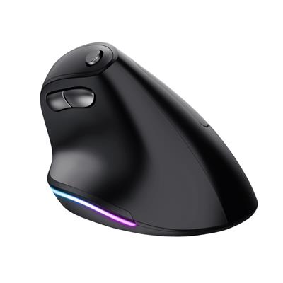 Mouse Inalambrico Ergonomico USB Trust Bayo Negro RGB