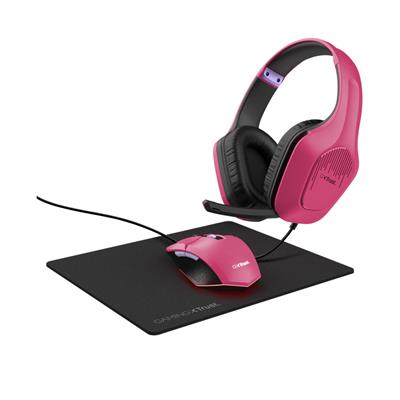 TRUST Tridox Kit Gaming Aur+Mou+Pad GXT 790P Bundle Pink