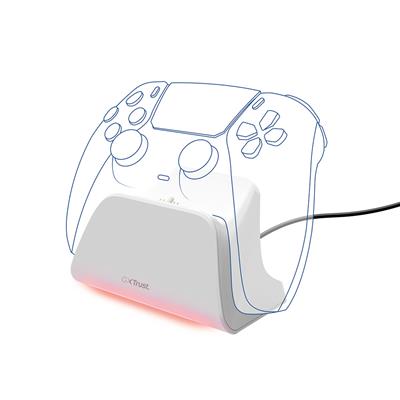 TRUST GXT 255W Single Charging Dock PS5 White