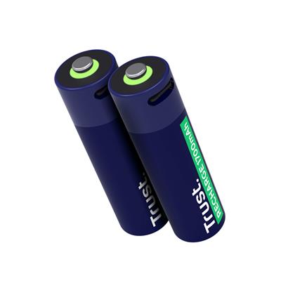 TRUST Pilas AA x2 Recargables en USB-C