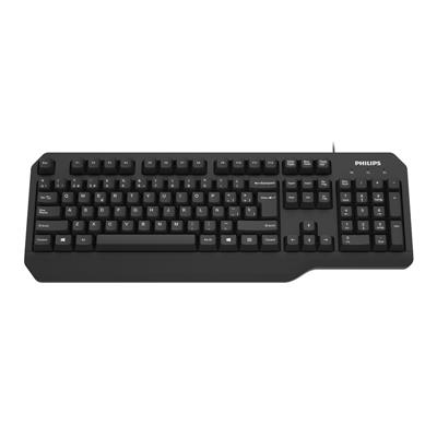 Teclado Multimedia USB Philips K202 - 105 teclas - Negro