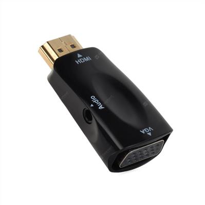 ADAPTADOR HDMI M a VGA H +JACK 3.5- NO ES BIDIRECCIONAL - NO FUNCIONA EN CONSOLAS