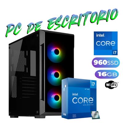 PC DE ESCRITORIO INTEL i7 11700- 16GB - SSD 1TB - WIFI -  GABINETE CORSAIR - FREEDOS