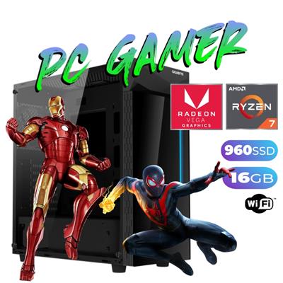 PC GAMER AMD RYZEN 7 5700G - 16GB - SSD 960GB - FUENTE 650W -   FREEDOS