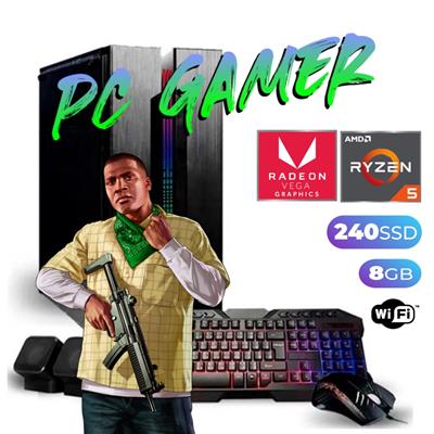 PC GAMER AMD RYZEN 5 5600G - 8GB - SSD 240GB - WIF