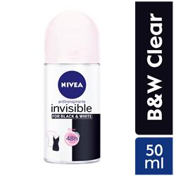 NIVEA DEO FEM ROLL ON INVISIBLE B&W CLEAR